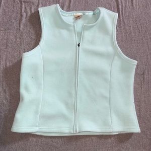 LL Bean Polartec Fleece Vest Teal Women’s Size Large